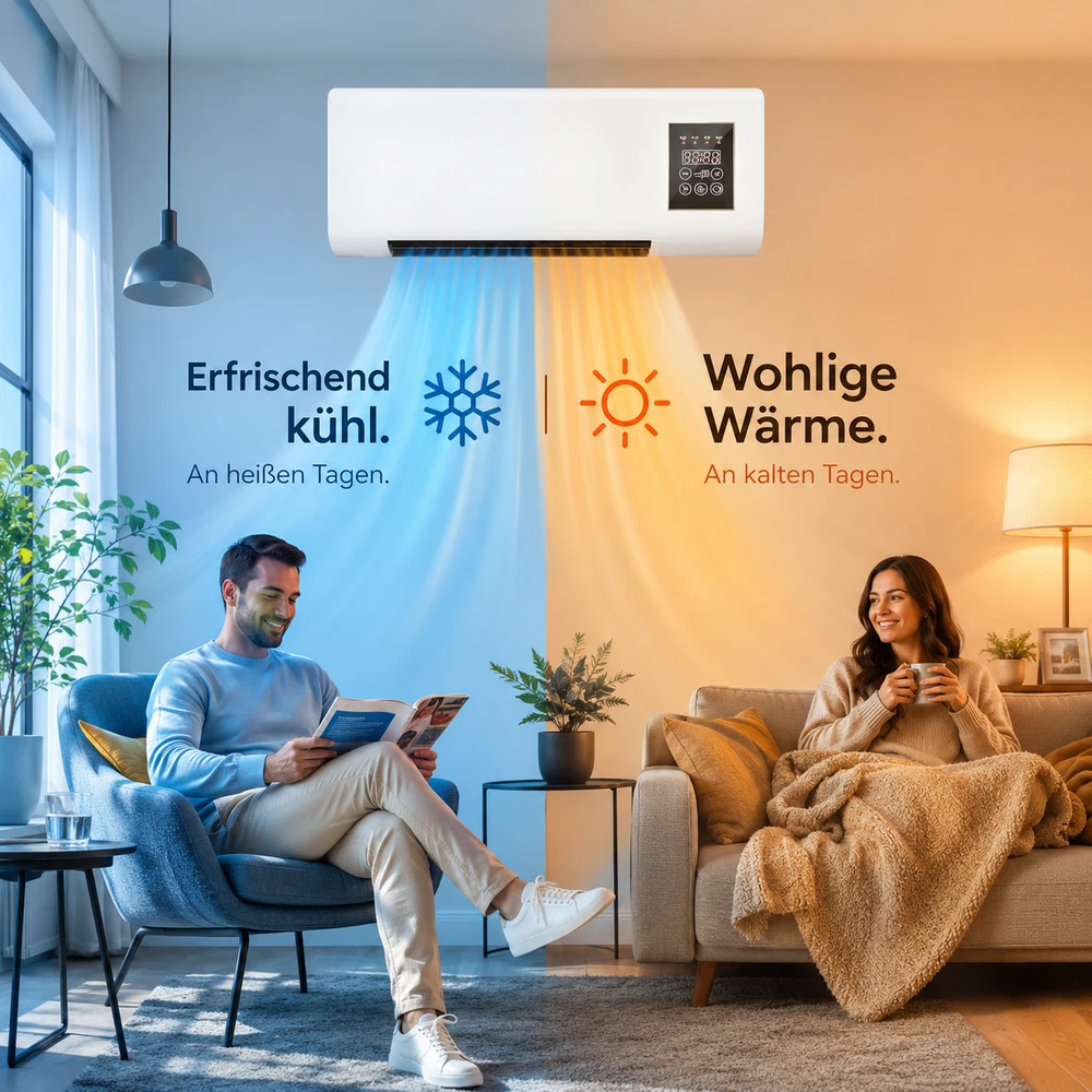 EpiCooler kühlt und wärmt einen Wohnraum